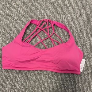Free to be wild pink lululemon bra